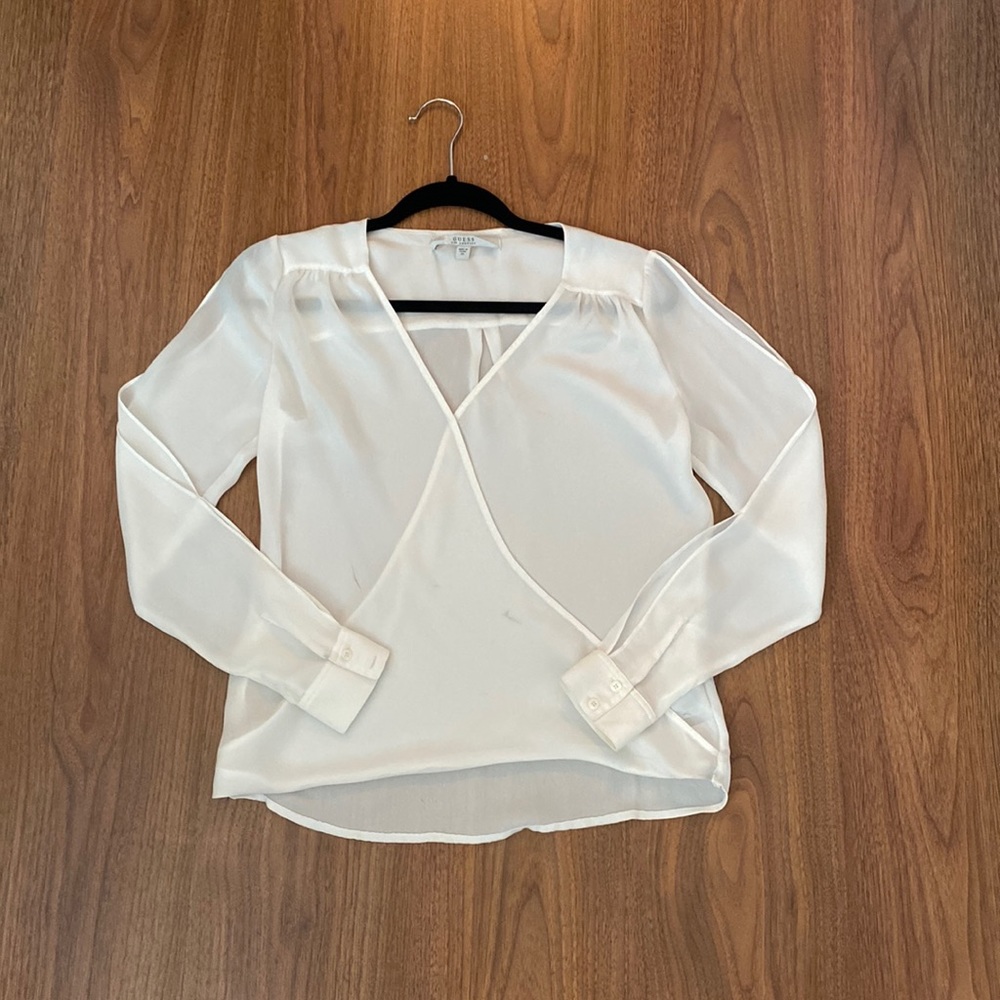 GUESS see through long sleeve top